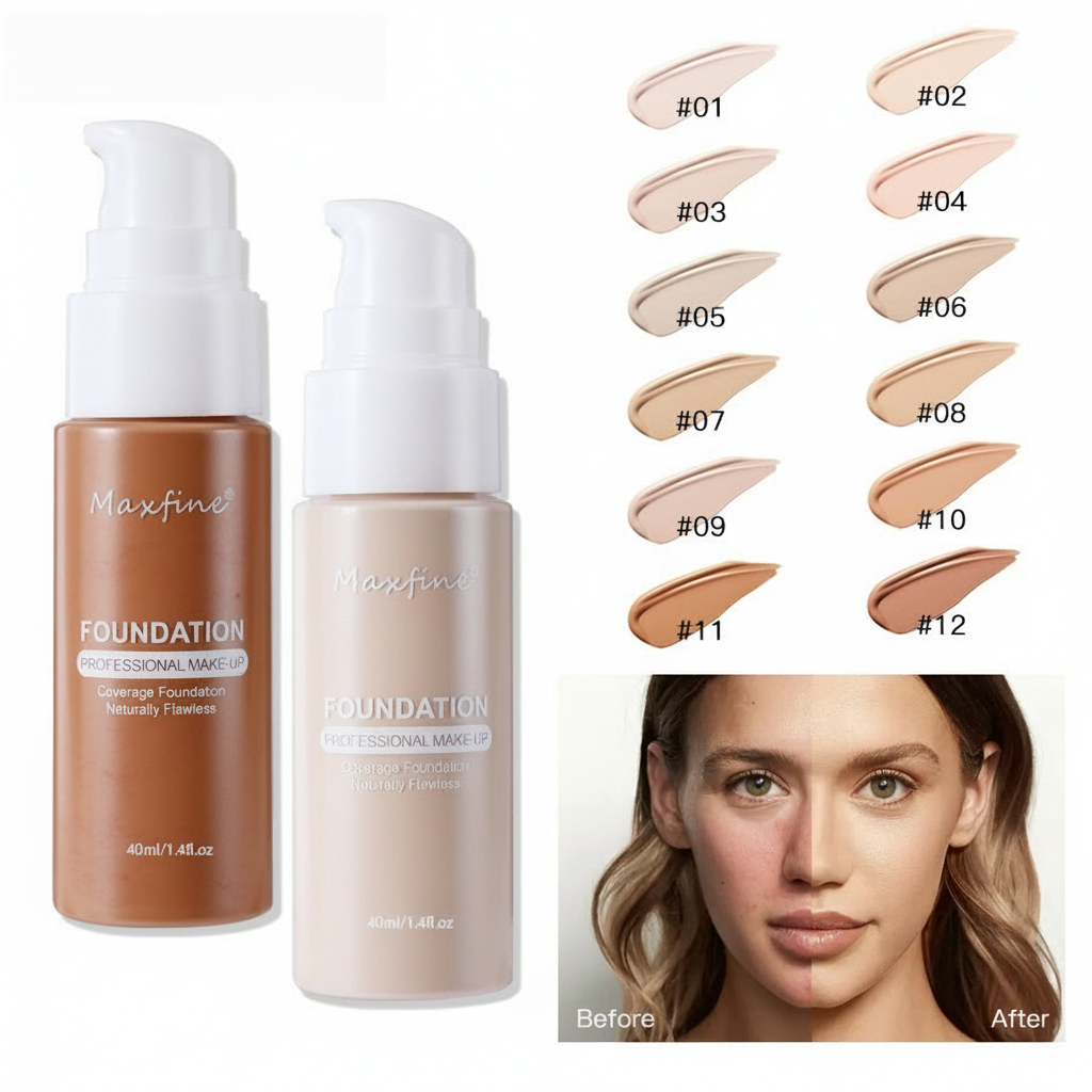 Liquid Foundation Effective Concealer Waterproof Sweat-resistant Makeup Professional Cosmetics